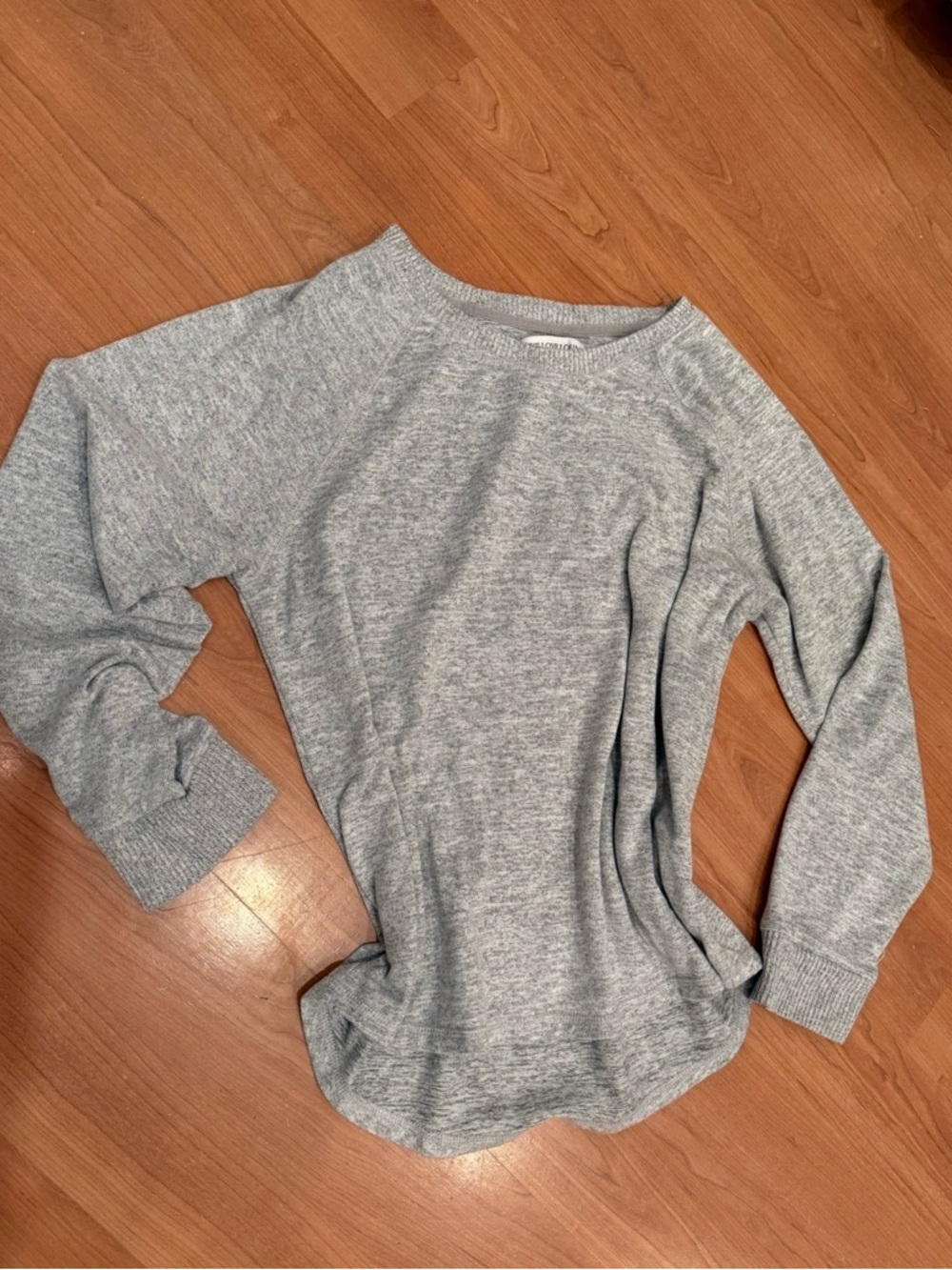 Light Gray Long Sleeve Crewneck Sweater